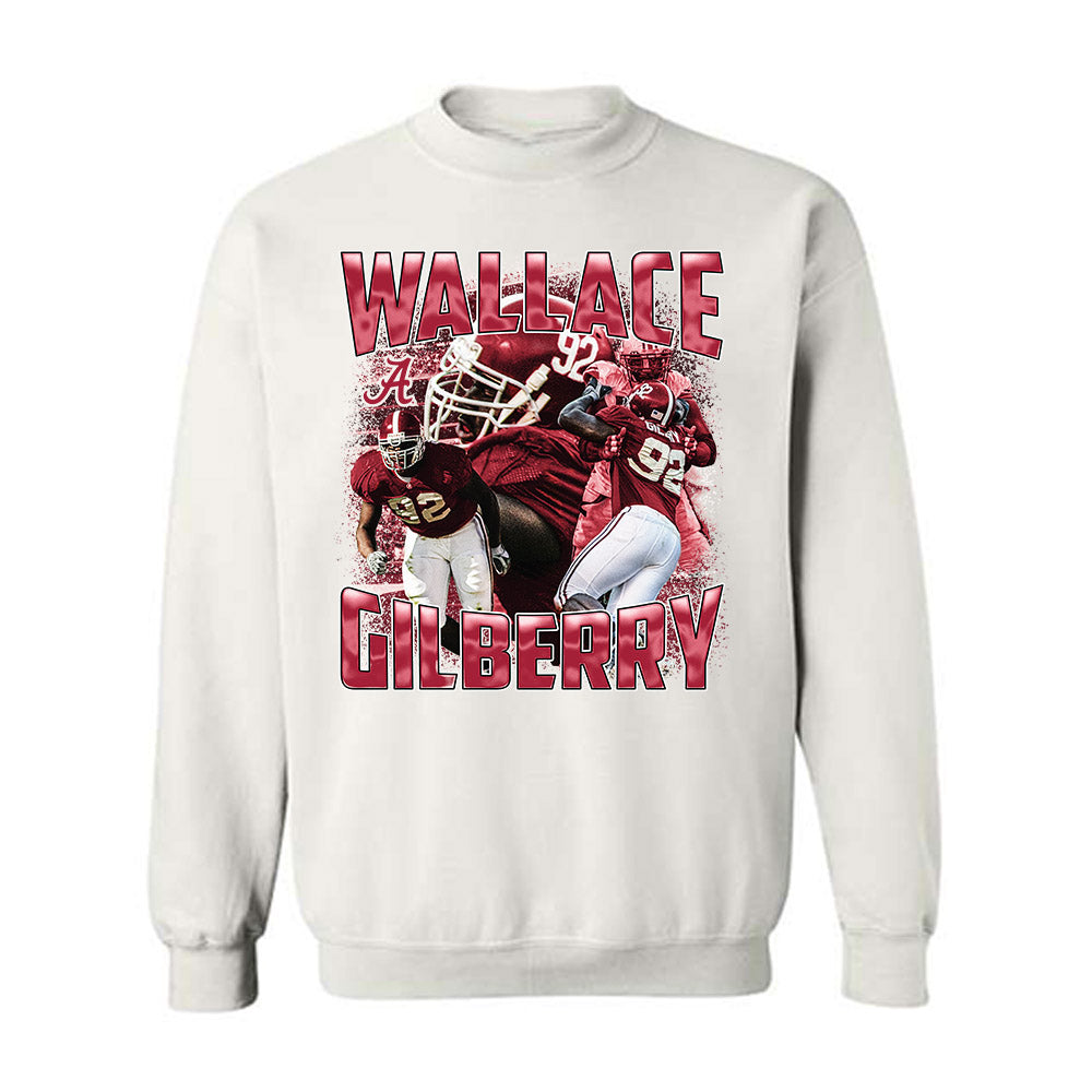 Alabama - Football Alumni : Wallace Gilberry - Player Collage Crewneck Sweatshirt