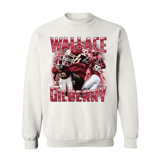 Alabama - Football Alumni : Wallace Gilberry - Player Collage Crewneck Sweatshirt