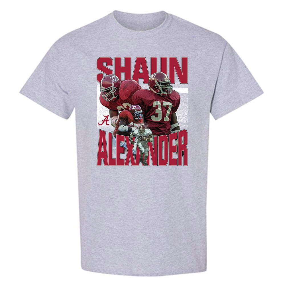 Alabama - Football Alumni : Shaun Alexander - Player Collage T-Shirt