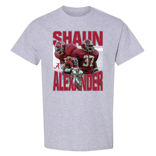 Alabama - Football Alumni : Shaun Alexander - Player Collage T-Shirt