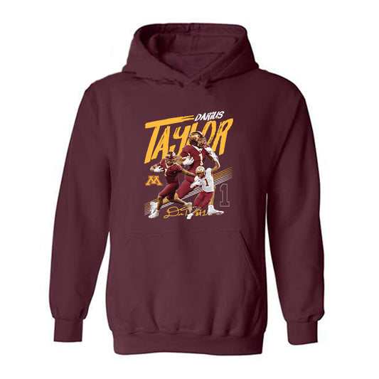 Minnesota - NCAA Football : Darius Taylor - Player Collage Hooded Sweatshirt