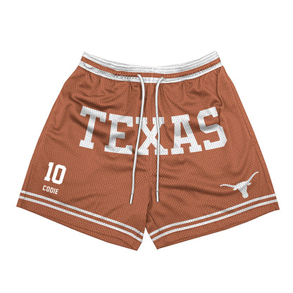Texas - NCAA Men's Basketball : nicolas codie - Orange Shorts-0