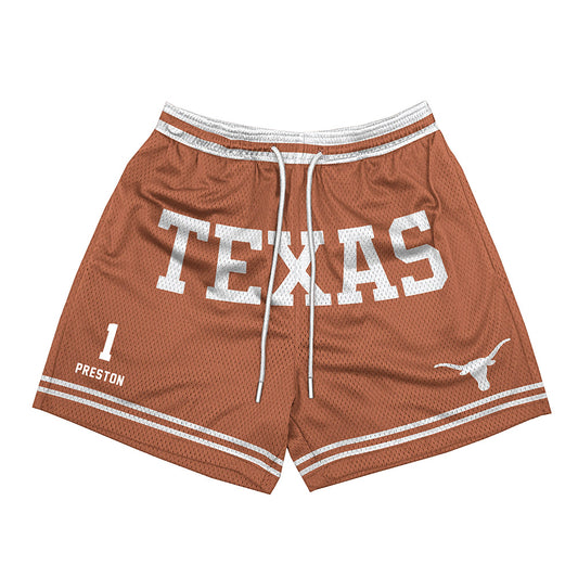 Texas - NCAA Women's Basketball : Bryanna Preston - Orange Shorts-0