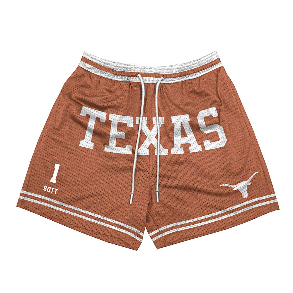 Texas - NCAA Men's Basketball : Cole Bott - Orange Shorts-0