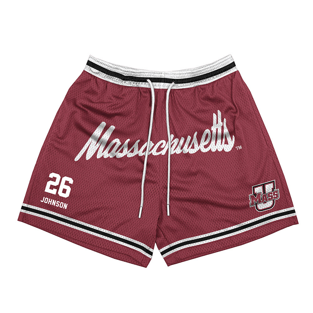 UMass - NCAA Men's Lacrosse : Dylan Johnson - Shorts-0