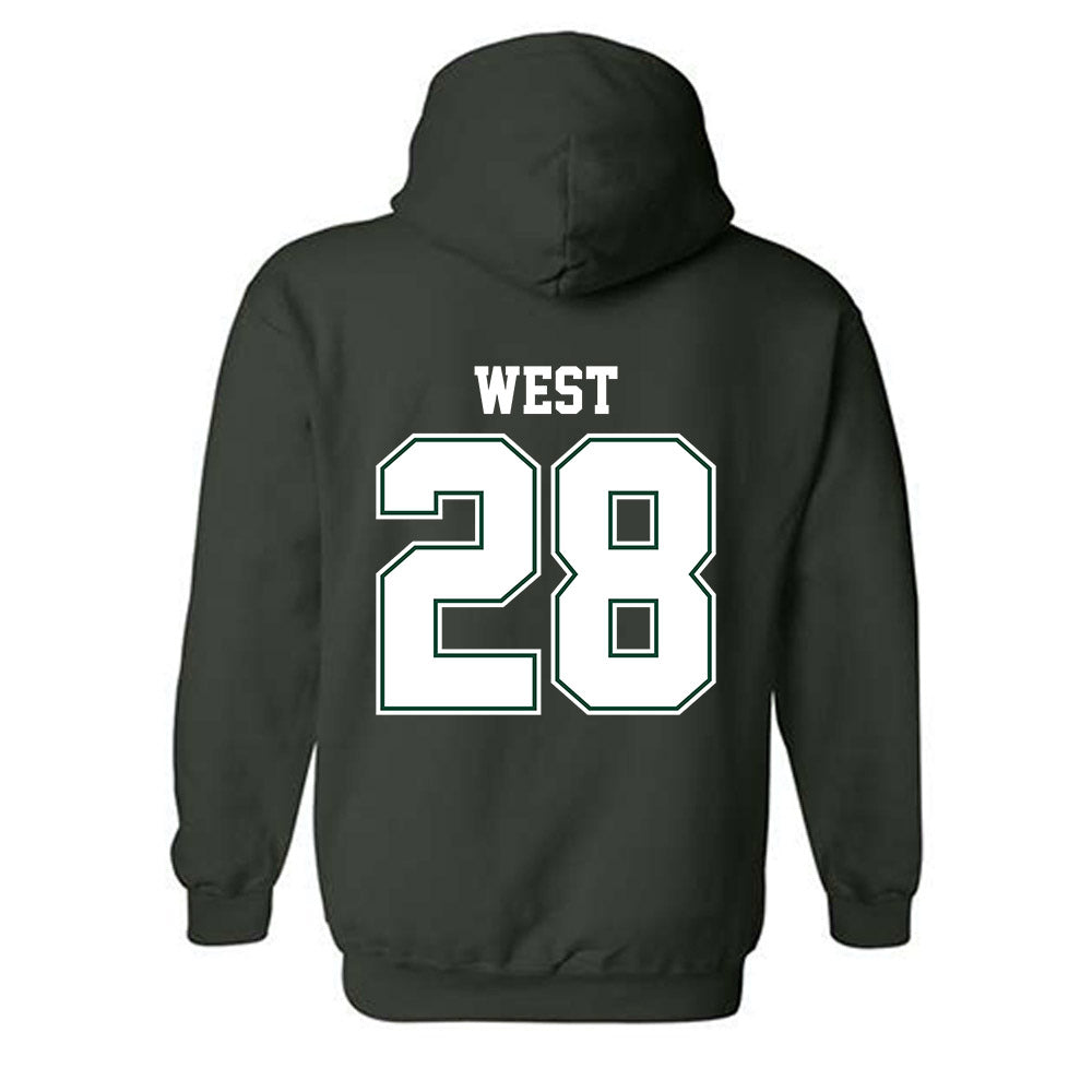 Portland State - NCAA Football : Dionte West - Classic Shersey Hooded Sweatshirt-1