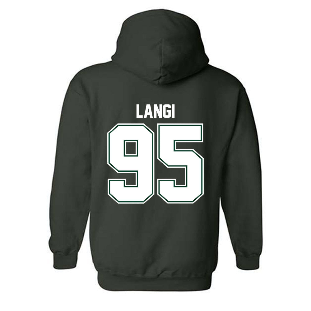 Portland State - NCAA Football : Siaosi Langi - Classic Shersey Hooded Sweatshirt-1