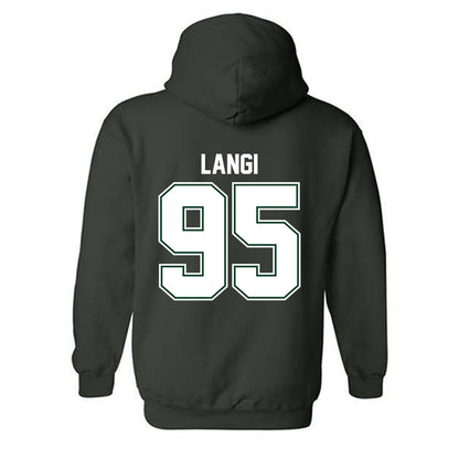 Portland State - NCAA Football : Siaosi Langi - Classic Shersey Hooded Sweatshirt-1