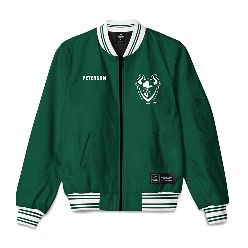 Portland State - NCAA Women's Track & Field : Ashley Peterson - Bomber Jacket-0