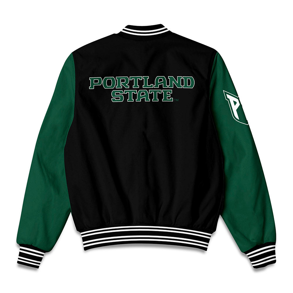 Portland State - NCAA Men's Track & Field : Norhan Abdel Halim - Bomber Jacket-1