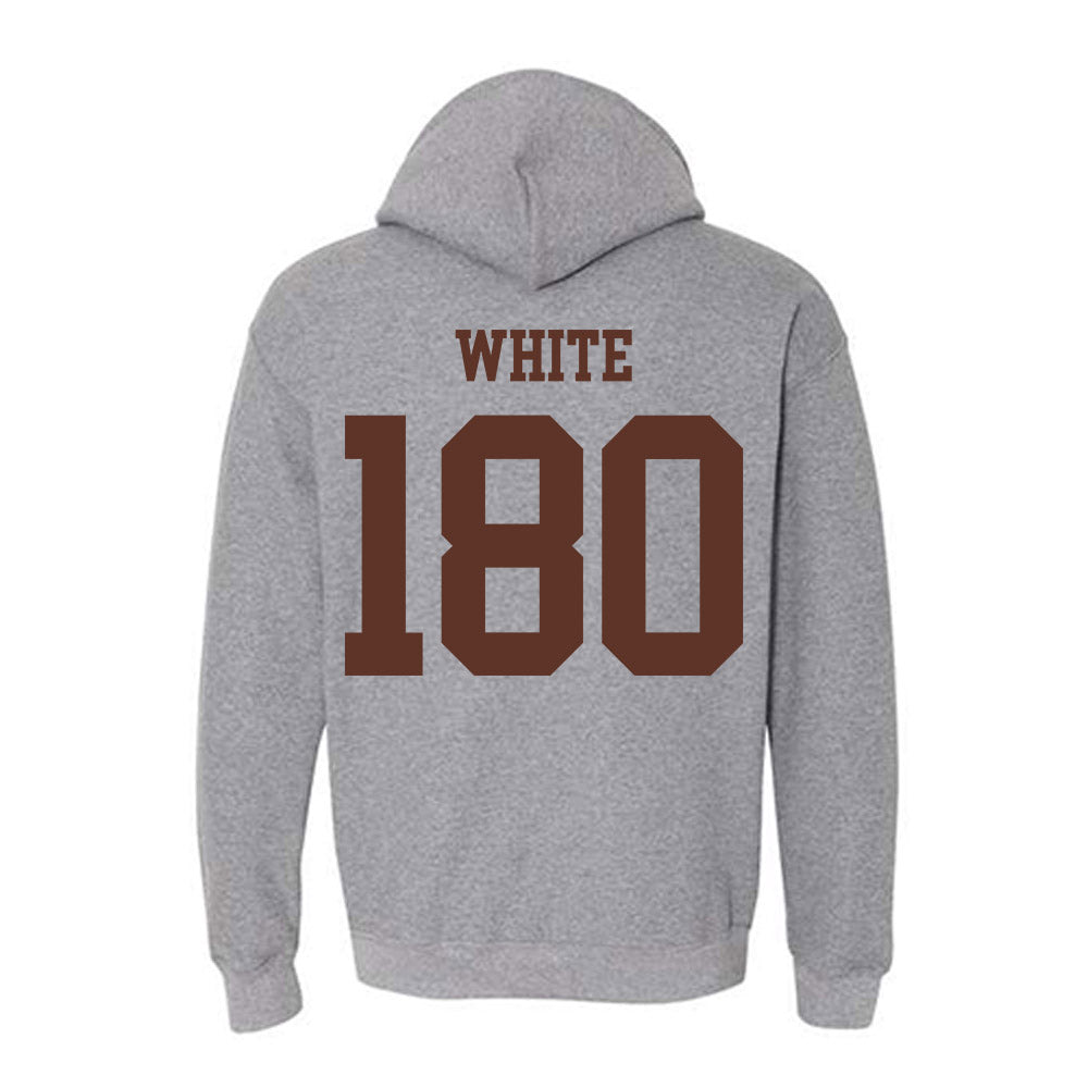 Quincy - NCAA Wrestling : Trinity White - Classic Shersey Hooded Sweatshirt-1