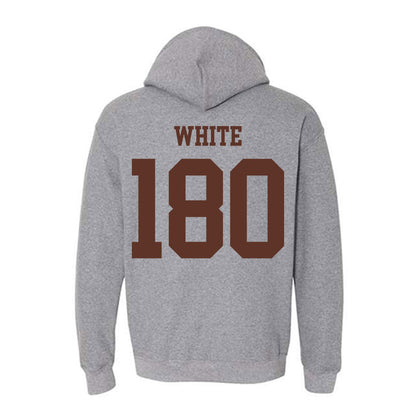 Quincy - NCAA Wrestling : Trinity White - Classic Shersey Hooded Sweatshirt-1