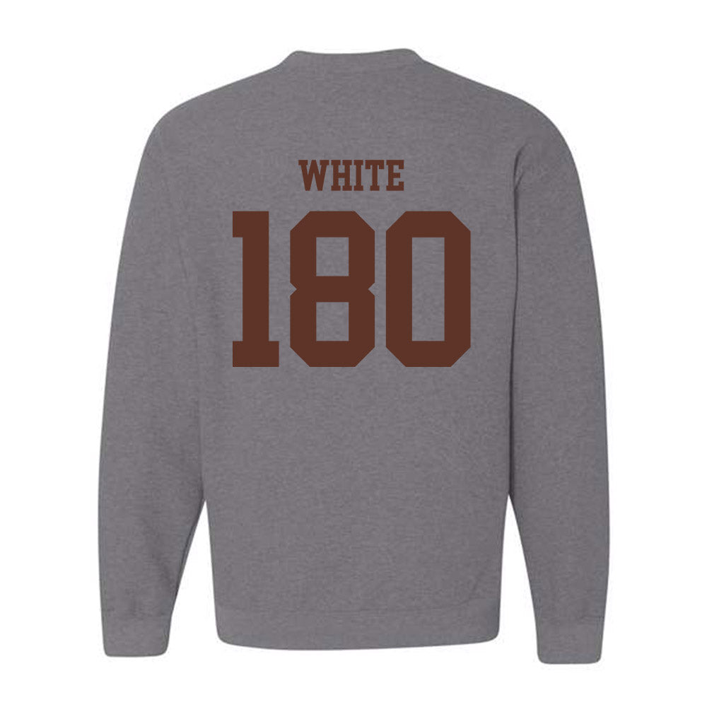 Quincy - NCAA Wrestling : Trinity White - Classic Shersey Crewneck Sweatshirt-1