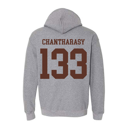 Quincy - NCAA Wrestling : Miller Chantharasy - Classic Shersey Hooded Sweatshirt-1