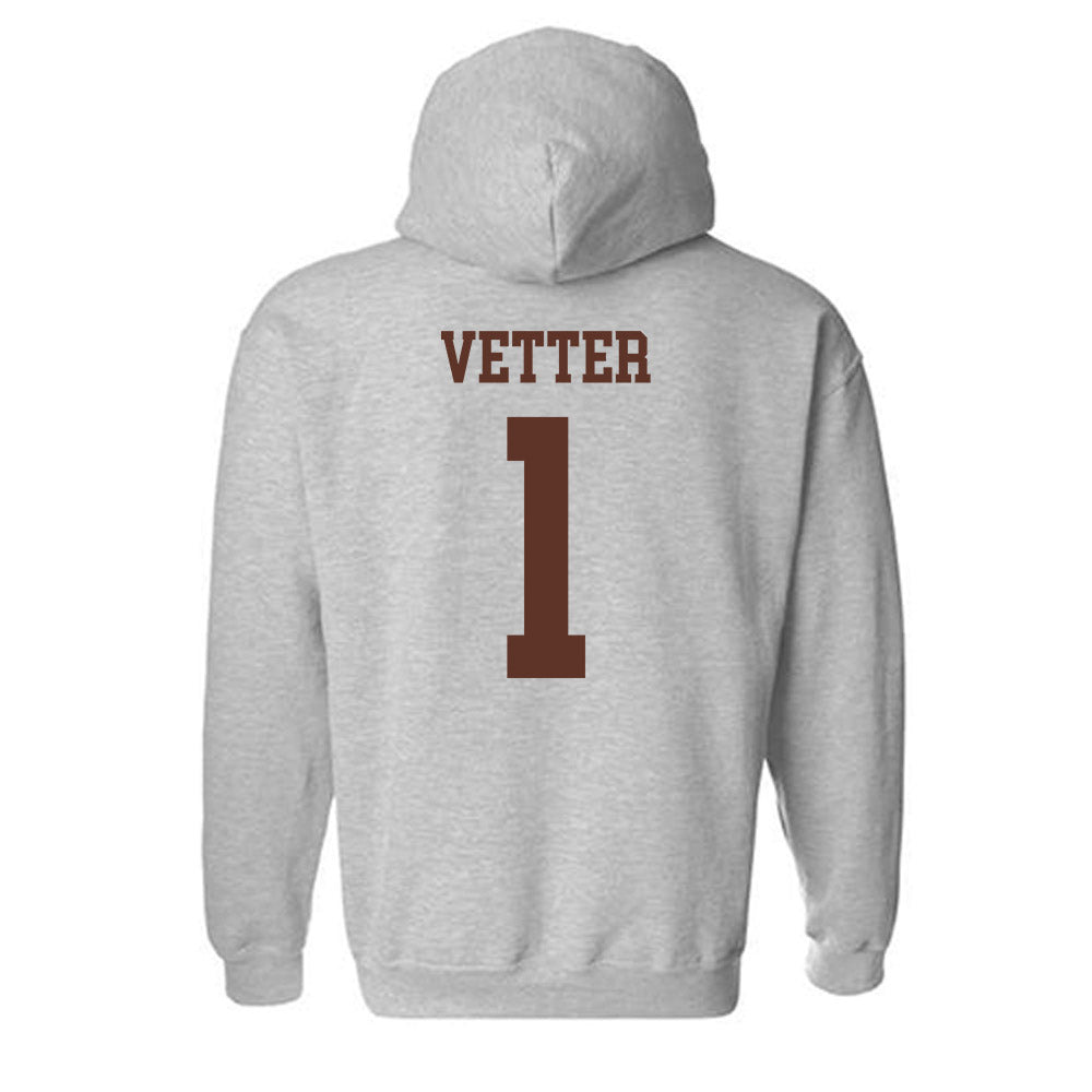 Quincy - NCAA Men's Lacrosse : Austin Vetter - Classic Shersey Hooded Sweatshirt-1
