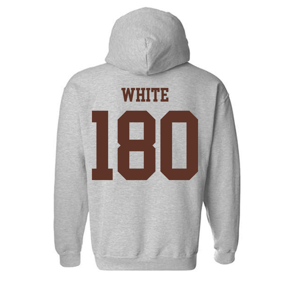 Quincy - NCAA Wrestling : Trinity White - Classic Shersey Hooded Sweatshirt-1