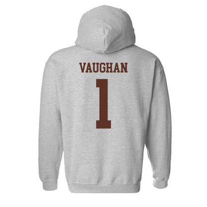 Quincy - NCAA Women's Basketball : Alivia Vaughan - Classic Shersey Hooded Sweatshirt-1