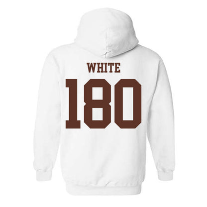 Quincy - NCAA Wrestling : Trinity White - Classic Shersey Hooded Sweatshirt-1