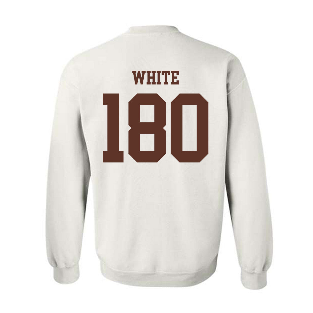 Quincy - NCAA Wrestling : Trinity White - Classic Shersey Crewneck Sweatshirt-1