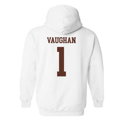 Quincy - NCAA Women's Basketball : Alivia Vaughan - Classic Shersey Hooded Sweatshirt-1