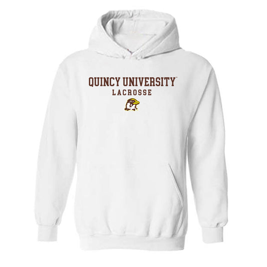 Quincy - NCAA Men's Lacrosse : Jameson Essen - Classic Shersey Hooded Sweatshirt-0