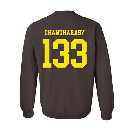 Quincy - NCAA Wrestling : Miller Chantharasy - Classic Shersey Crewneck Sweatshirt-1
