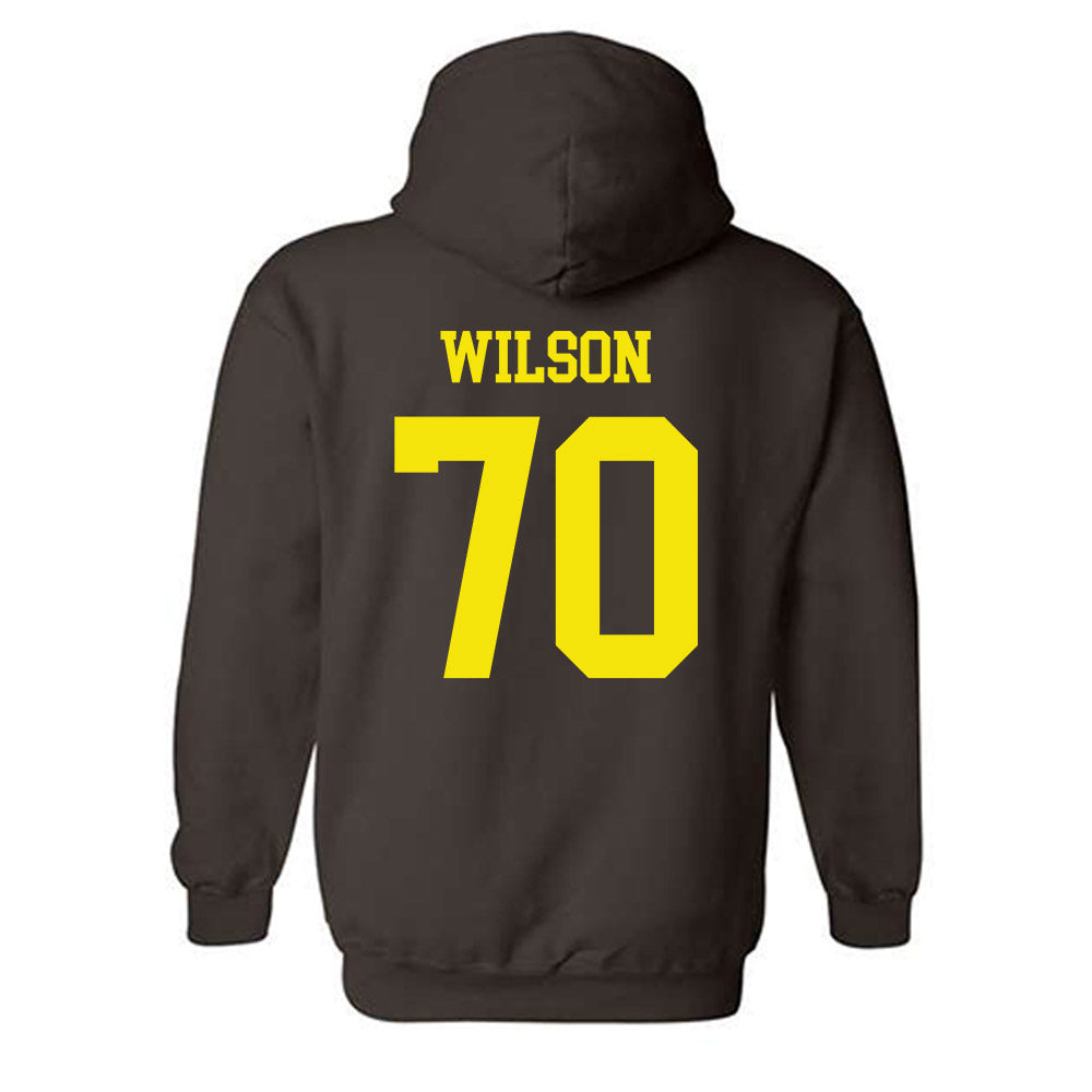 Quincy - NCAA Football : Damian Wilson - Classic Shersey Hooded Sweatshirt-1