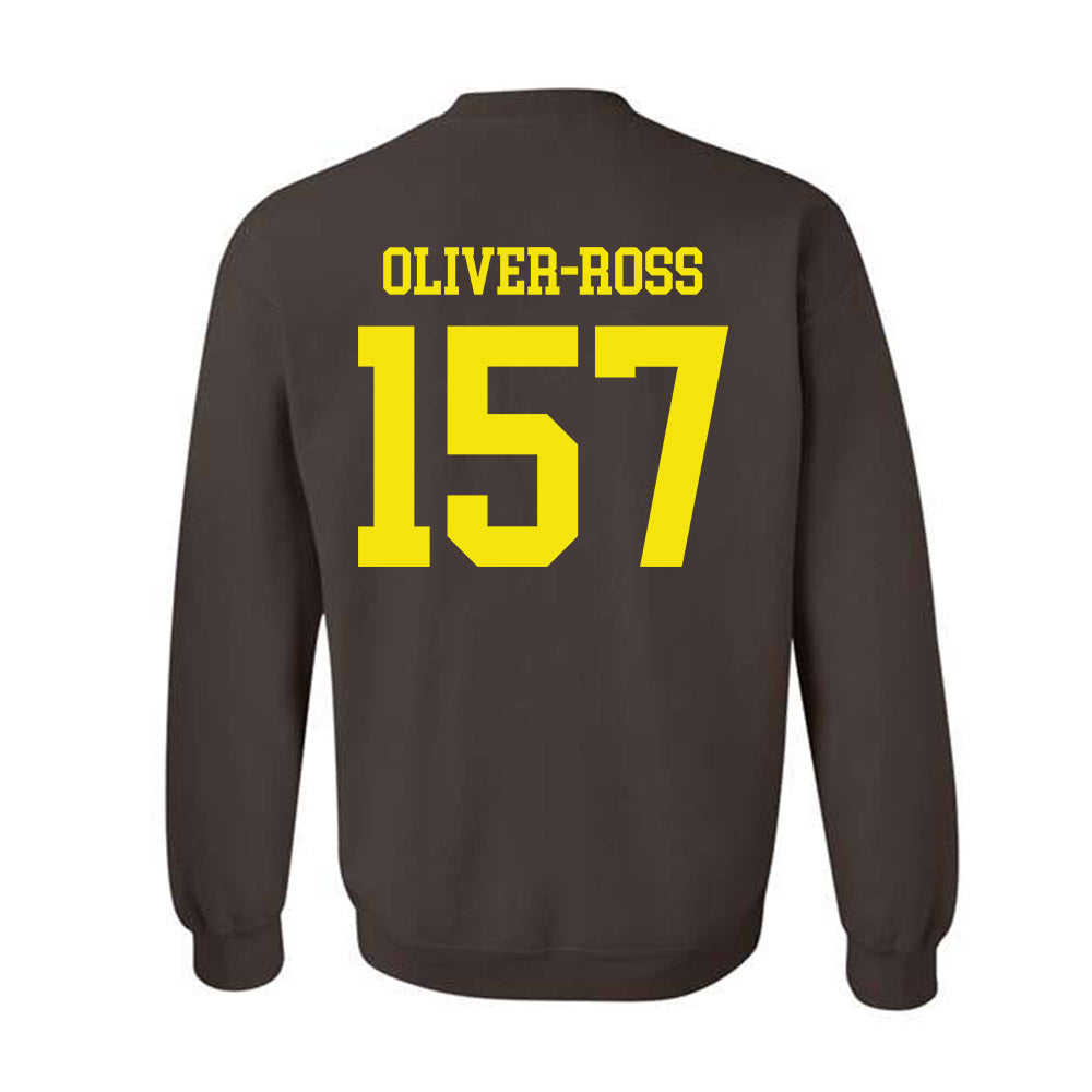 Quincy - NCAA Wrestling : Josiah Oliver-Ross - Classic Shersey Crewneck Sweatshirt-1