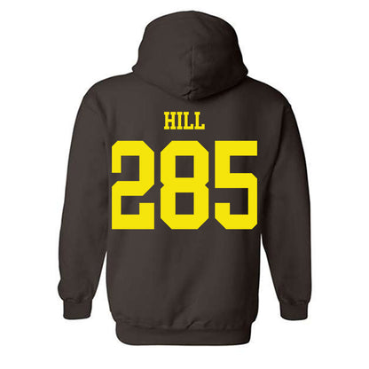 Quincy - NCAA Wrestling : Isaiah Hill - Classic Shersey Hooded Sweatshirt-1