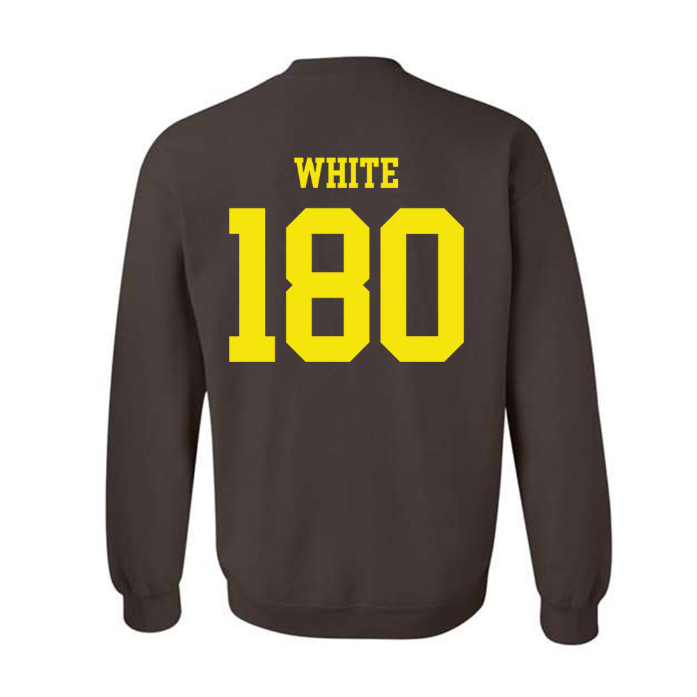 Quincy - NCAA Wrestling : Trinity White - Classic Shersey Crewneck Sweatshirt-1