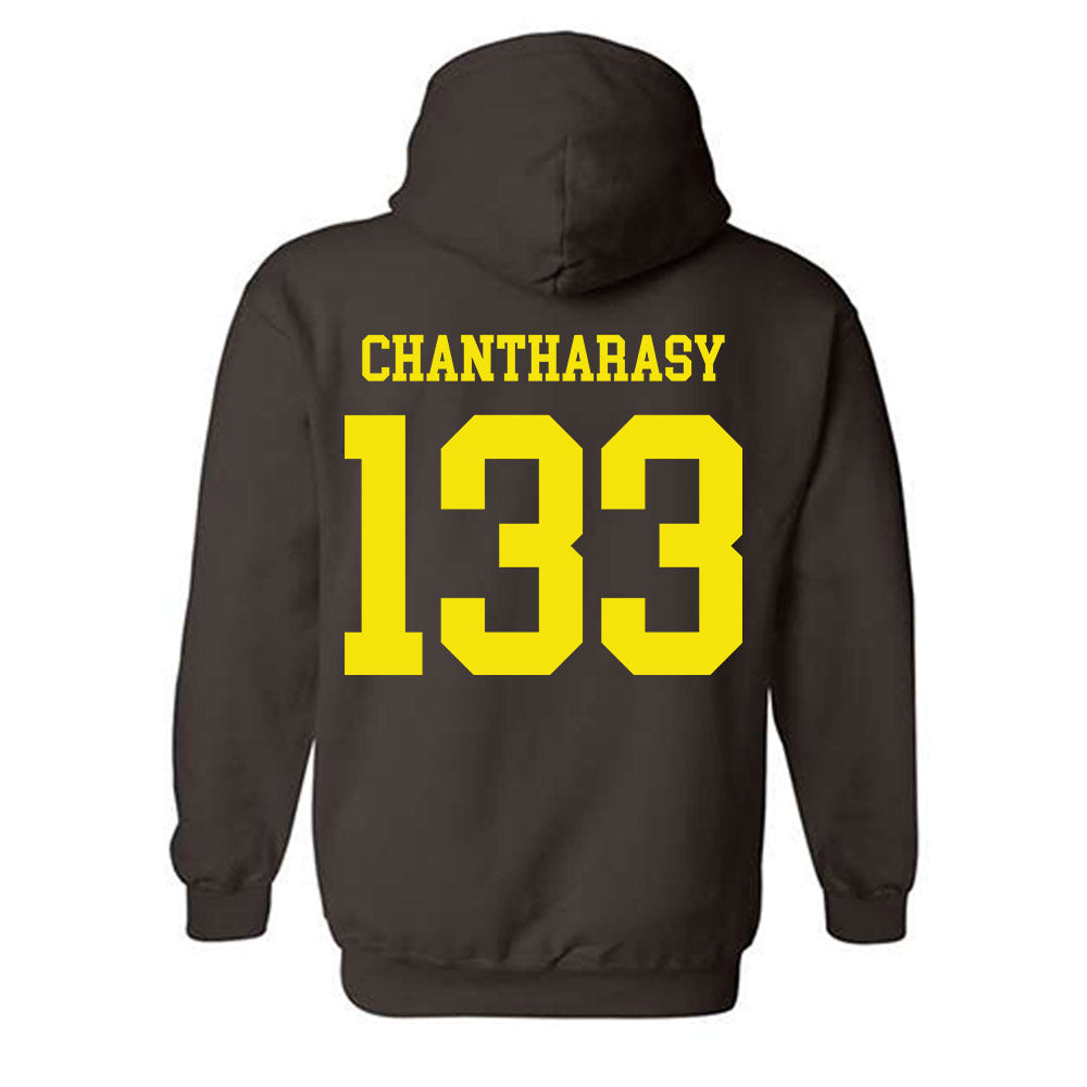 Quincy - NCAA Wrestling : Miller Chantharasy - Classic Shersey Hooded Sweatshirt-1