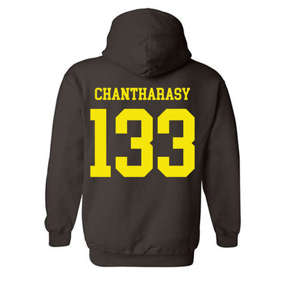 Quincy - NCAA Wrestling : Miller Chantharasy - Classic Shersey Hooded Sweatshirt-1