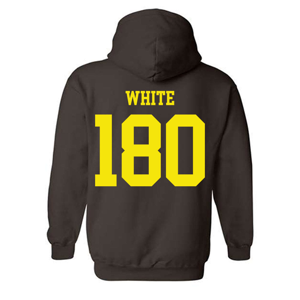 Quincy - NCAA Wrestling : Trinity White - Classic Shersey Hooded Sweatshirt-1