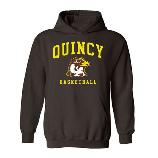 Quincy - NCAA Women's Basketball : Alivia Vaughan - Classic Shersey Hooded Sweatshirt-0