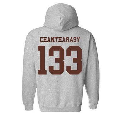 Quincy - NCAA Wrestling : Miller Chantharasy - Classic Shersey Hooded Sweatshirt-1
