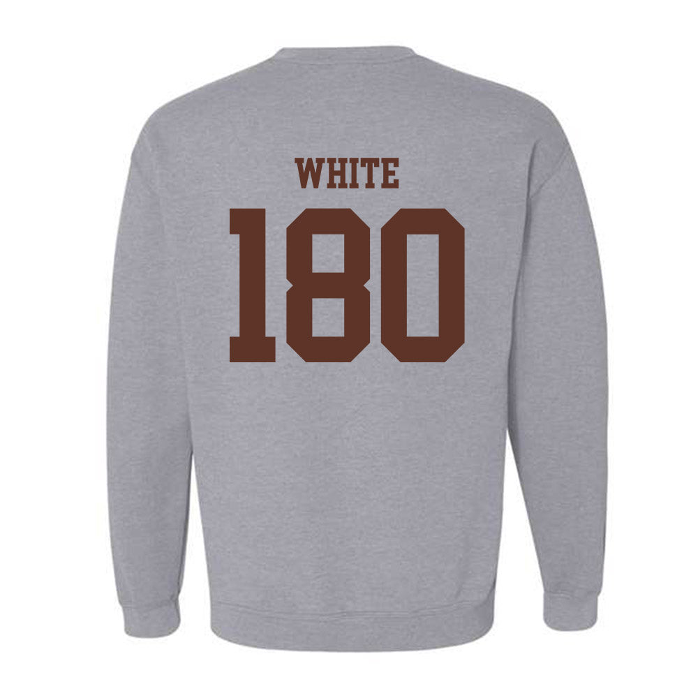 Quincy - NCAA Wrestling : Trinity White - Classic Shersey Crewneck Sweatshirt-1