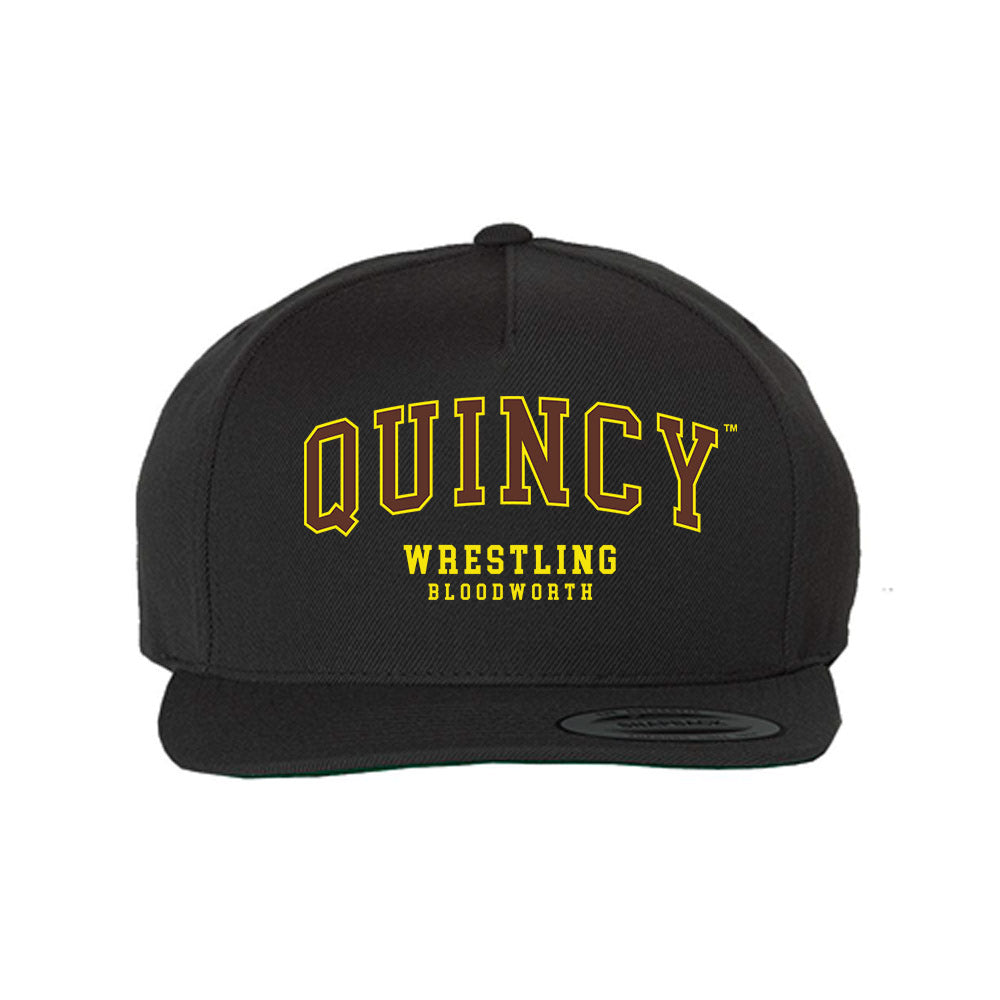 Quincy - NCAA Wrestling : Brawnsen Bloodworth - Snapback Hat-0