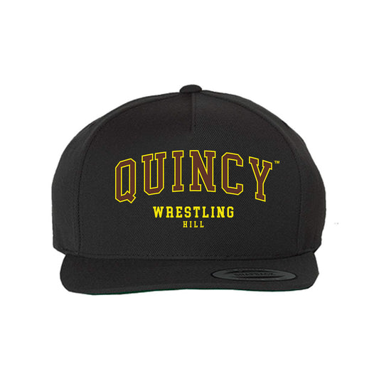 Quincy - NCAA Wrestling : Isaiah Hill - Snapback Hat-0