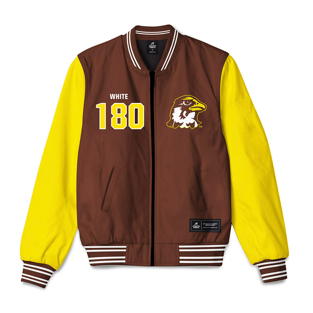 Quincy - NCAA Wrestling : Trinity White - Bomber Jacket-0