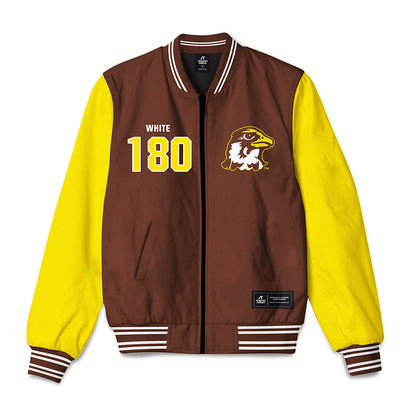 Quincy - NCAA Wrestling : Trinity White - Bomber Jacket-0