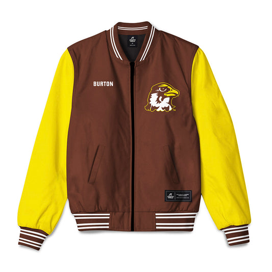 Quincy - NCAA Men's Track & Field : Riley Burton - Bomber Jacket-0