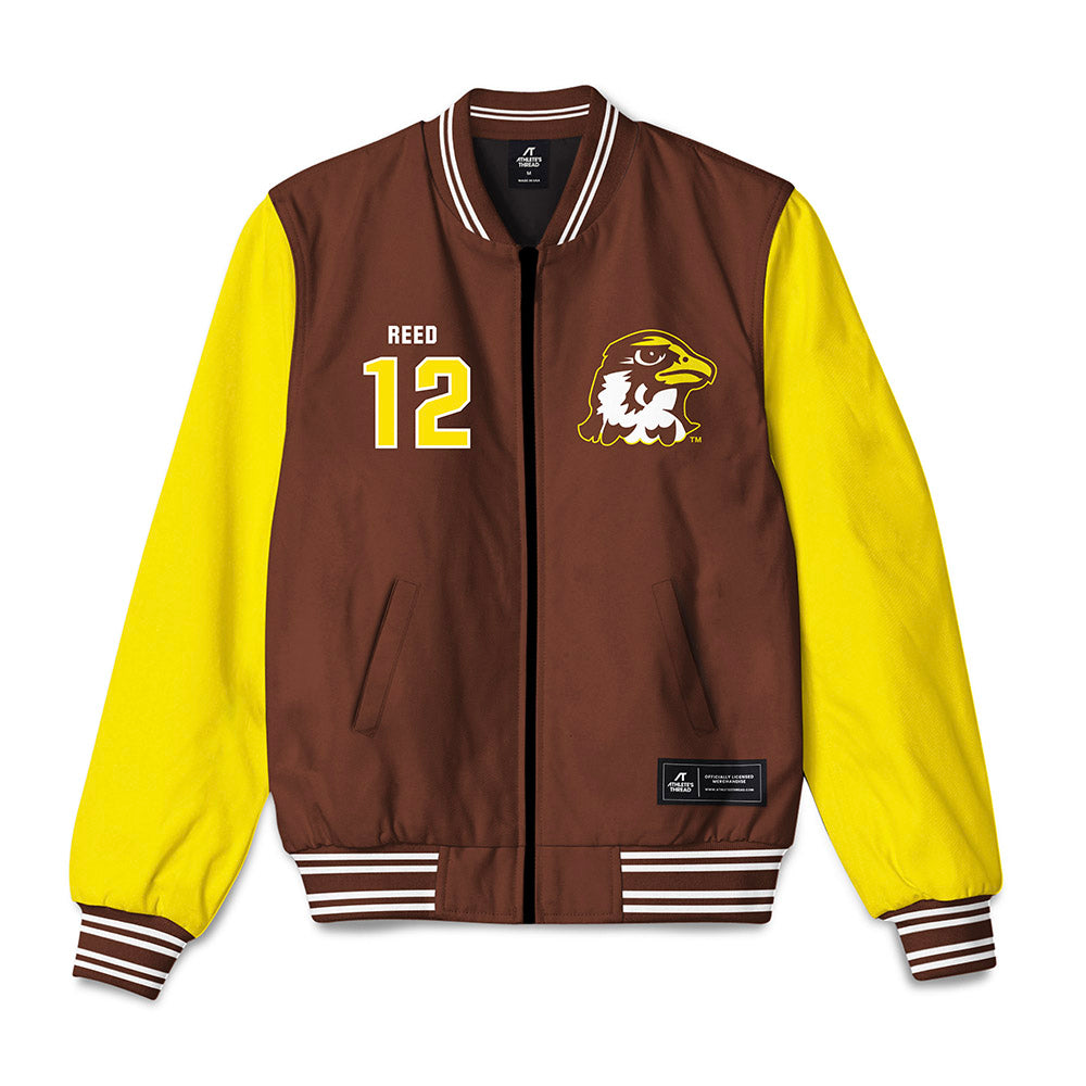Quincy - NCAA Women's Basketball : Reagan Reed - Bomber Jacket-0