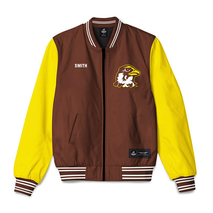 Quincy - NCAA Men's Track & Field : Aneas Smith - Bomber Jacket-0