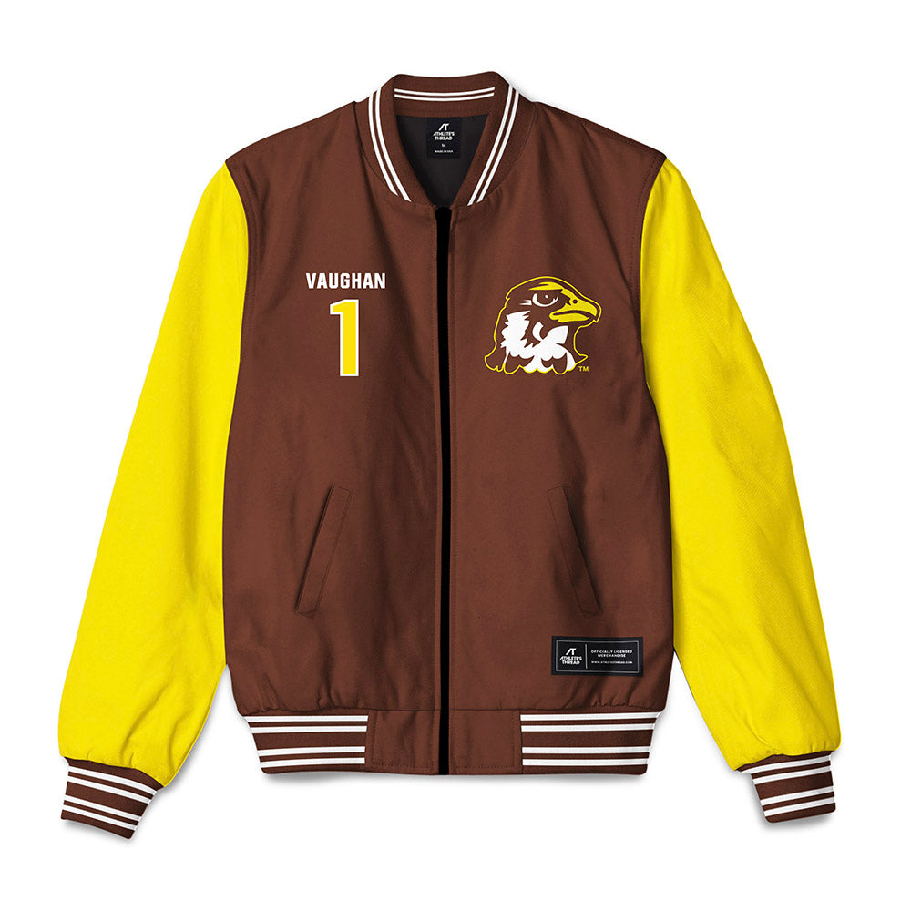 Quincy - NCAA Women's Basketball : Alivia Vaughan - Bomber Jacket-0