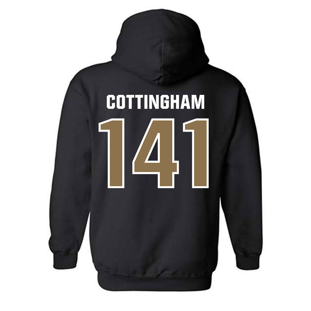 UNC Pembroke - NCAA Wrestling : Chance Cottingham - Classic Shersey Hooded Sweatshirt-1