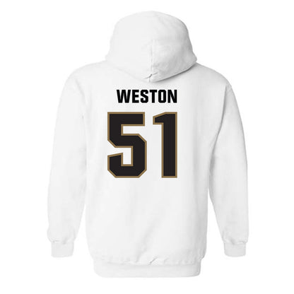 UNC Pembroke - NCAA Football : Brock Weston - Classic Shersey Hooded Sweatshirt-1