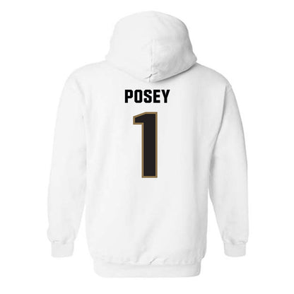 UNC Pembroke - NCAA Football : Miles Posey - Classic Shersey Hooded Sweatshirt-1