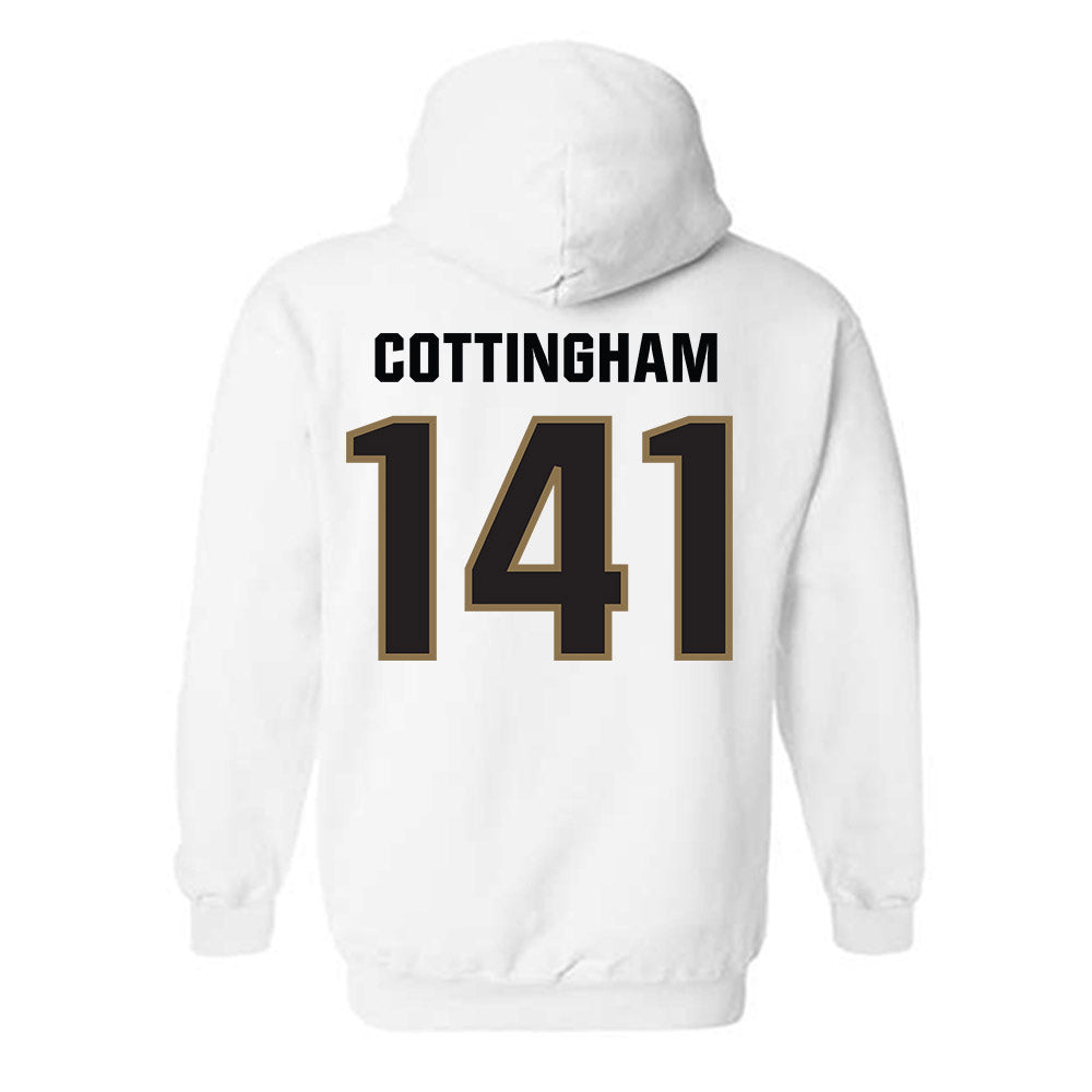 UNC Pembroke - NCAA Wrestling : Chance Cottingham - Classic Shersey Hooded Sweatshirt-1