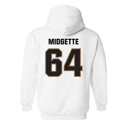 UNC Pembroke - NCAA Football : Asa Midgette - Classic Shersey Hooded Sweatshirt-1