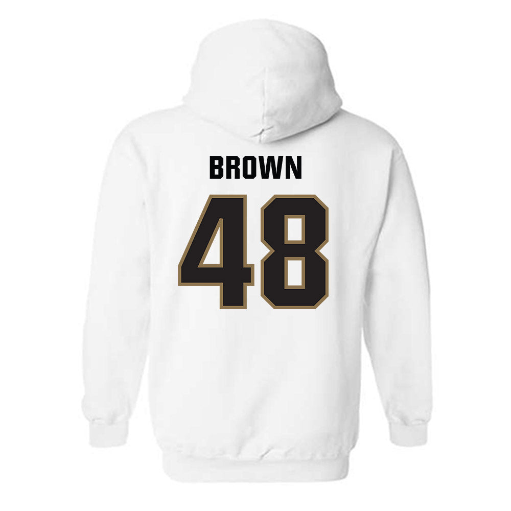 UNC Pembroke - NCAA Football : Jake Brown - Classic Shersey Hooded Sweatshirt-1